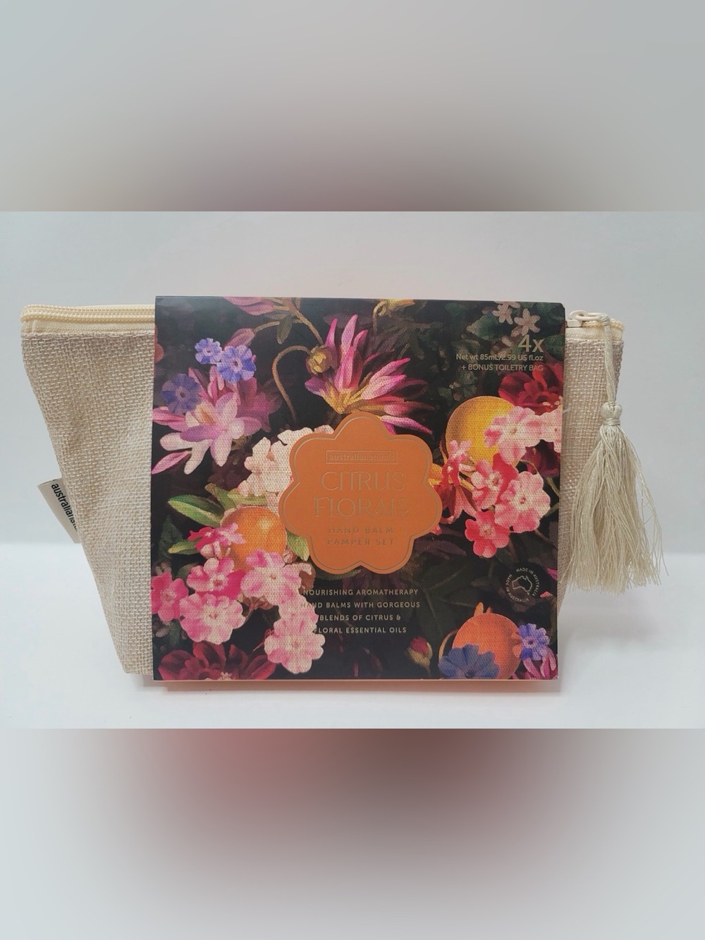 Brand New Citrus Hand Balm Gift Set with Bag for Sale